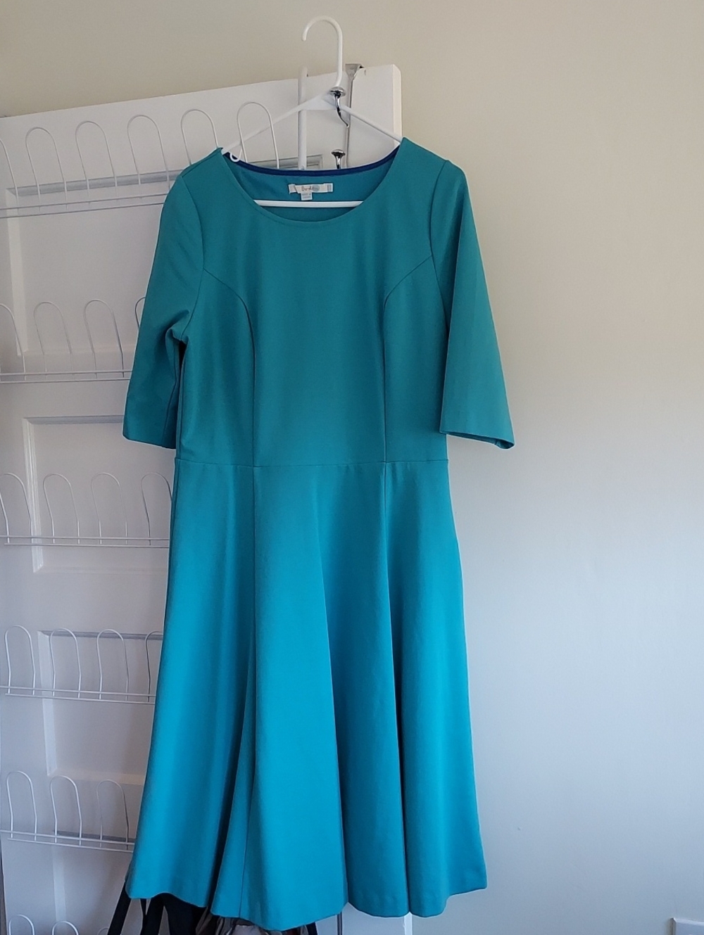 Boden Alice Ponte Fit & Flare Dress Lined